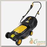 Газонокосилка электрическая, Huter, ELM-1400, 38 см, 40 л, 25-55 мм, 3000 об/мин, 70/4/4