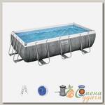Бассейн каркасный Bestway, 404х201х100 см, Power Steel, 56721, фильтр-насос, лестница, 6478 л, поплавок-дозатор