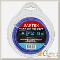 Леска для триммера 2.4 мм, 15 м, треугольник, Bartex