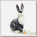 Фигурка садовая Заяц русак, 24х37 см, гипс, 124