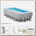 Бассейн каркасный Intex, 488х244х107 см, Prism Frame, 26792NP, фильтр-насос, лестница, подстилка, тент, 10874 л