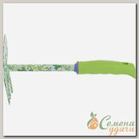 Мотыжка комбинированная, 65х300 мм, стальная, пластиковая рукоятка, FLOWER GREEN, Palisad, 62040