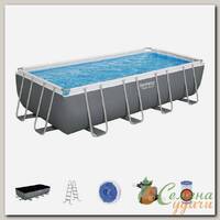 Бассейн каркасный Bestway, 549х274х122 см, Power Steel, 56466, фильтр-насос, лестница, тент, 14812 л, ремкомплект