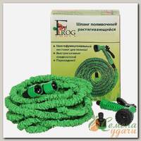 Шланг поливочный, удлиняющийся, 6 атм, 5 м, Frog Tools, латекс, с пистолетом, 0330107PP/0330107С