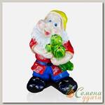 Фигурка садовая Гном с кабачками, 24х36 см, гипс, 235, в ассортименте
