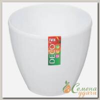 Горшок для цветов пластиковый Deco Twin 268-006 Santino белый, 1.5 л