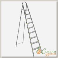 Стремянка 1 секция, 9 ступеней, металл, 1.97 м, 150 кг, Amigo, ЛС1009
