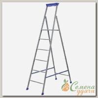 Стремянка 1 секция, 6 ступеней, сталь, 1.29 м, 100 кг, Nika, СП6