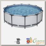 Бассейн каркасный Bestway, 366х100 см, Steel Pro Max, 56260, фильтр-насос, 9150 л, ремкомплект