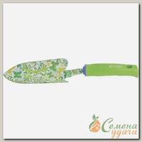 Совок посадочный широкий, 80х330 мм, сталь, рукоятка пластик, Palisad, Flower green, 62036