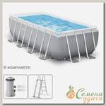 Бассейн каркасный Intex, 400х200х122 см, Prism Frame, 26790NP, фильтр-насос, лестница, 8418 л