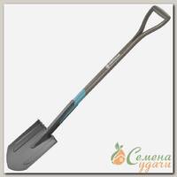 Лопата штыковая, металл, черенок деревянный, с рукояткой, Gardena, NatureLine, 17001-20.000.00