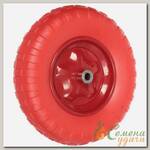 Колесо для тачки PU 4.80/4.00х80 , 20 мм, бескамерное, симметричная ступица
