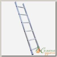 Лестница приставная, 1 секция, 6 ступеней, алюминий, 1.69 м, 150 кг, Alumet, 5106