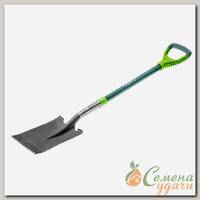 Лопата прямой штык, черенок из стекловолокна, VERTO, 15G004