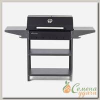 Мангал 1332х441х966 мм, 2 мм, с крышкой, гриль, полки, Gratar, Family Standart BBQ