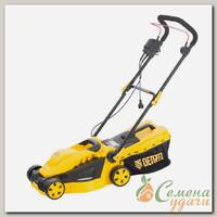 Газонокосилка электрическая GM-1200, 1200 Вт, шир. 32 см, 3 уров., травосб. 25 л., Denzel, 96615
