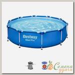 Бассейн каркасный Bestway, 305х76 см, Steel Pro, 56679, фильтр-насос, 4678 л