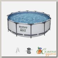 Бассейн каркасный Bestway, 366х100 см, Steel Pro Max, 56418BW, фильтр-насос, лестница, 9150 л, картридж