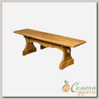 Скамейка садовая деревянная БАН-01, 165х33х47.5 см