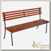 Скамейка садовая деревянная с ковкой Классика KA3470, 160х60х88 см