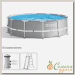 Бассейн каркасный Intex, 366х99 см, Prism Frame, 26716NP, фильтр-насос, лестница, 8592 л