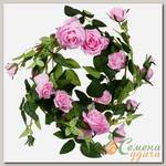Гирлянда декоративная Розы, 180 см, из цветов, Y4-6518