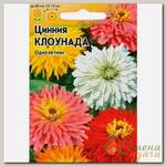 Семена Цветы, Цинния, Клоунада смесь, 0.5 г, цветная упаковка, Гавриш