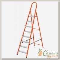 Стремянка 1 секция, 8 ступеней, сталь, 2.43 м, 150 кг, Сибртех, 97968