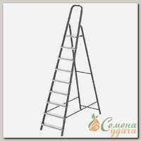 Стремянка 1 секция, 9 ступеней, сталь, 2.64 м, 150 кг, Сибртех, 97959