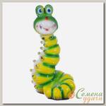 Фигурка садовая Гусеница, 14х30 см, гипс, 21
