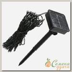 Фонарь садовый Гирлянда, на солнечной батарее, грунтовый, пластик, 7м, 50 ламп