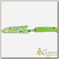 Совок посадочный узкий, 55х330 мм, стальной, пластиковая рукоятка, FLOWER GREEN, Palisad, 620375