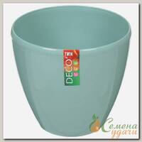 Горшок для цветов пластиковый Deco Twin 268-006 Santino нефрит, 1.5 л
