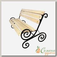 Скамейка садовая деревянная Завиток Л3262, 95х150х100 см