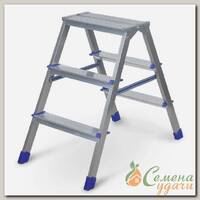 Стремянка-лестница 2 секции, 3 ступени, сталь, 0.68 м, 150 кг, Nika, ДЛС3